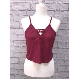 Magenta cropped tank